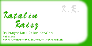 katalin raisz business card